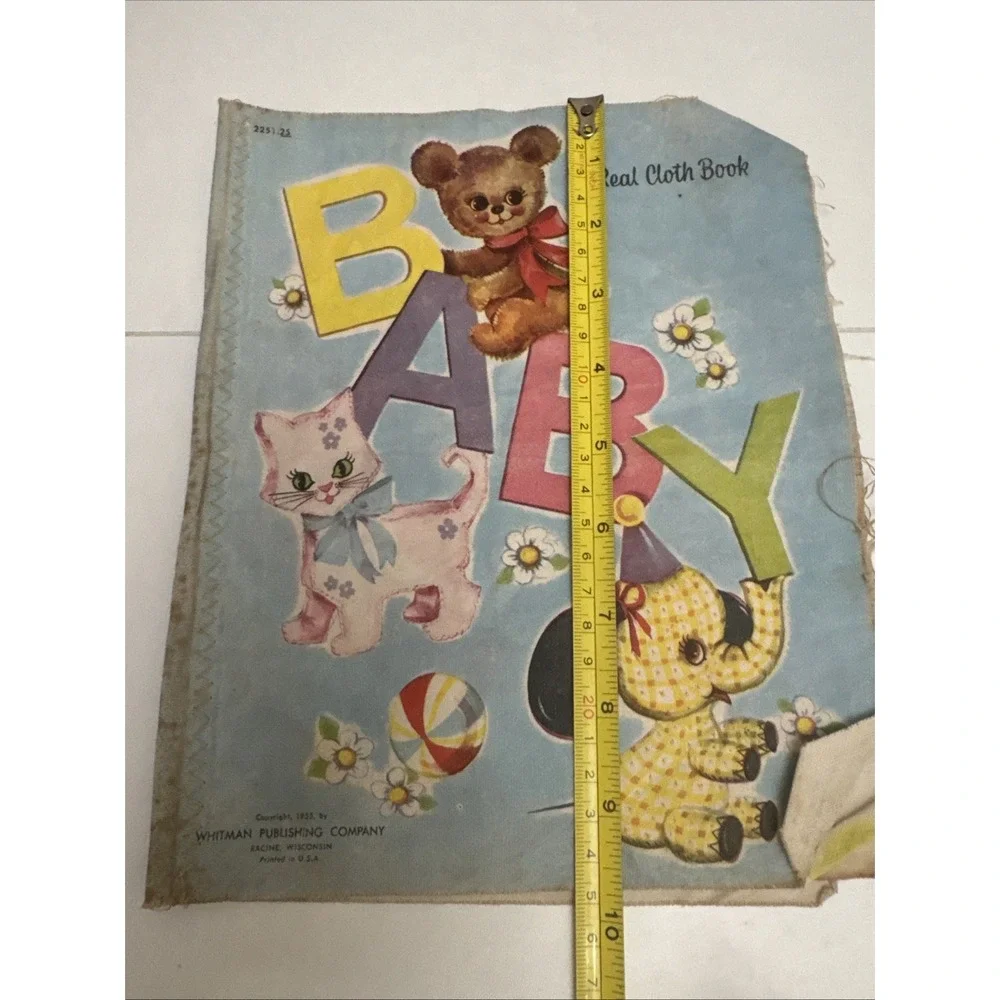 A Real Cloth Book - BABY - 1955 - Whitman publishing Company Scarce Cloth Book